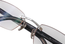 Load image into Gallery viewer, Cartier カルティエ メガネ リムレス フチなし 度入り 4639704 フランス製 プラスチック メタル ブラック □20 美品 中古 4c070613