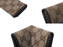 Load image into Gallery viewer, GUCCI グッチ 6連キーケース GGキャンバス 総柄 ベージュ ブラウン キャンバス レザー 127048 美品 中古 4c070615