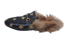 Load image into Gallery viewer, GUCCI グッチ サンダル ホースビット Horsebit ミュール レザー ブラック ゴールド金具 美品 中古 4c070799