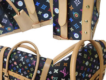 Load image into Gallery viewer, 新品同様 LOUIS VUITTON × 村上隆 ルイヴィトン ハンドバッグ サックジギャンティック M92056 ブラック マルチ 中古 4c070818