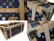 Load image into Gallery viewer, 新品同様 LOUIS VUITTON × 村上隆 ルイヴィトン ハンドバッグ サックジギャンティック M92056 ブラック マルチ 中古 4c070818