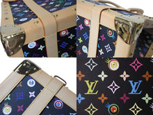 Load image into Gallery viewer, 新品同様 LOUIS VUITTON × 村上隆 ルイヴィトン ハンドバッグ サックジギャンティック M92056 ブラック マルチ 中古 4c070818