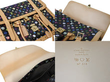 Load image into Gallery viewer, 新品同様 LOUIS VUITTON × 村上隆 ルイヴィトン ハンドバッグ サックジギャンティック M92056 ブラック マルチ 中古 4c070818