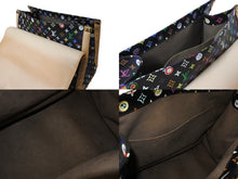 Load image into Gallery viewer, 新品同様 LOUIS VUITTON × 村上隆 ルイヴィトン ハンドバッグ サックジギャンティック M92056 ブラック マルチ 中古 4c070818