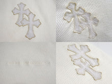 Load image into Gallery viewer, CHROME HEARTS クロムハーツ 長袖Tシャツ サイズS サーマル クロスパッチ レディース レザー コットン ホワイト 美品 中古 4c070849