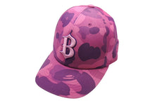 Load image into Gallery viewer, 極美品 A BATHING APE アベイシング エイプ キャップ レッドソックスコラボ サイズ L パープル 中古 4c070859