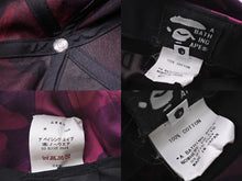 Load image into Gallery viewer, 極美品 A BATHING APE アベイシング エイプ キャップ レッドソックスコラボ サイズ L パープル 中古 4c070859