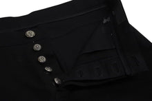 Load image into Gallery viewer, CHROME HEARTS クロムハーツ フレアニー デニムパンツ サイズ38R クロスボール ブラック コットン シルバ−925 美品 中古 4c070868