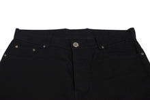 Load image into Gallery viewer, 極美品 CHROME HEARTS クロムハーツ フレアニー デニムパンツ サイズ36R クロスボール ブラック コットン シルバ−925 中古 4c070869