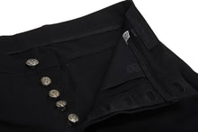 Load image into Gallery viewer, 極美品 CHROME HEARTS クロムハーツ フレアニー デニムパンツ サイズ36R クロスボール ブラック コットン シルバ−925 中古 4c070869