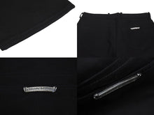 Load image into Gallery viewer, 極美品 CHROME HEARTS クロムハーツ フレアニー デニムパンツ サイズ36R クロスボール ブラック コットン シルバ−925 中古 4c070869