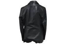 Load image into Gallery viewer, CHROME HEARTS クロムハーツ 1Bクロスボール テーラード レザージャケット サイズM ブラック レザー シルバー925 美品 中古 4c070870