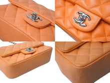 Load image into Gallery viewer, 極美品 CHANEL シャネル 横長 20cm ショルダーバッグ A69900 31番台 ミニマトラッセショルダーチェーン オレンジ ラムスキン 中古 4c070888