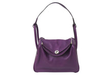 Load image into Gallery viewer, エルメス 2WAYバッグ リンディ30 アネモネ エバーカラー ◽︎R刻印 パープル シルバー金具 美品 中古 4c070892