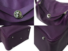 Load image into Gallery viewer, エルメス 2WAYバッグ リンディ30 アネモネ エバーカラー ◽︎R刻印 パープル シルバー金具 美品 中古 4c070892
