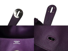 Load image into Gallery viewer, エルメス 2WAYバッグ リンディ30 アネモネ エバーカラー ◽︎R刻印 パープル シルバー金具 美品 中古 4c070892