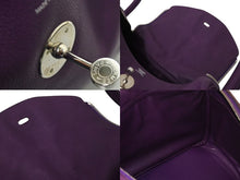 Load image into Gallery viewer, エルメス 2WAYバッグ リンディ30 アネモネ エバーカラー ◽︎R刻印 パープル シルバー金具 美品 中古 4c070892
