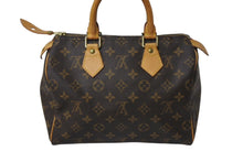 Load image into Gallery viewer, LOUIS VUITTON ルイヴィトン スピーディ25 ハンドバッグ M41528 モノグラム PVC レザー ゴールド金具 ブラウン 美品 中古 4c070920