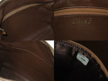 Load image into Gallery viewer, CHANEL シャネル ショルダーバッグ 3番台 ココマーク フリンジ ステッチ ベージュ レザー ゴールド金具 美品 中古 4c070936