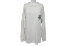 Load image into Gallery viewer, CHROME HEARTS クロムハーツ 長袖Tシャツ サイズM フローラル プリント ヴィンテージ ホワイト ブラック コットン 良品 中古 4c070944