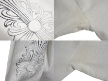 Load image into Gallery viewer, CHROME HEARTS クロムハーツ 長袖Tシャツ サイズM フローラル プリント ヴィンテージ ホワイト ブラック コットン 良品 中古 4c070944
