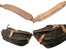 Load image into Gallery viewer, 新品同様 LOUIS VUITTON ルイヴィトン ソミュール30 ショルダーバッグ ブラウン モノグラム ロゴ 斜めがけ M42256 中古 4c070978