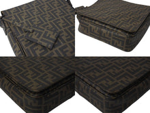 Load image into Gallery viewer, FENDI フェンディ ショルダーバッグ ズッカ柄 総柄 7VA215 ブラウン PVC レザー ゴールド金具 美品 中古 4c070993