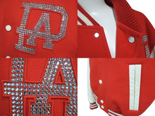 Load image into Gallery viewer, 新品同様 LOUIS VUITTON ルイヴィトン ミックスレザーバーシティブルゾン 24SS RM241 BQV HQL87E ラインストーン パール 46 中古 4c070995