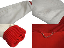 Load image into Gallery viewer, 新品同様 LOUIS VUITTON ルイヴィトン ミックスレザーバーシティブルゾン 24SS RM241 BQV HQL87E ラインストーン パール 46 中古 4c070995