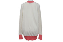 Load image into Gallery viewer, CHANEL シャネル セーター P61425K46799 サイズ34 カシミヤ ロゴ ココマーク ピンク アイボリー 美品 中古 4c070996