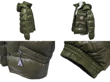 Load image into Gallery viewer, MONCLER モンクレール K2 DOWN JACKET ダウンジャケット Z7HJ365 ナイロン カーキ サイズ0 美品 中古 4c070998