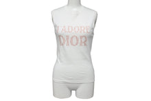 Load image into Gallery viewer, 極美品 Christian Dior クリスチャンディオール J'ADORE ジャドール タンクトップ 2E12155300 サイズ38 ホワイト ピンク 中古 4c071008