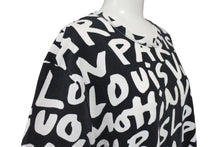 Load image into Gallery viewer, LOUIS VUITTON ルイヴィトン 半袖Tシャツ RM091S サイズL モノグラム グラフィティ ブラック ホワイト 美品 中古 4c071018