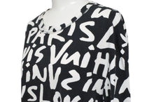 Load image into Gallery viewer, LOUIS VUITTON ルイヴィトン 半袖Tシャツ RM091S サイズL モノグラム グラフィティ ブラック ホワイト 美品 中古 4c071018