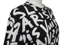 Load image into Gallery viewer, LOUIS VUITTON ルイヴィトン 半袖Tシャツ RM091S サイズXXS モノグラム グラフィティ ブラック ホワイト 美品 中古 4c071019