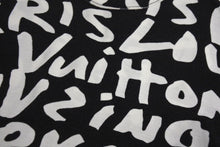 Load image into Gallery viewer, LOUIS VUITTON ルイヴィトン 半袖Tシャツ RM091S サイズXXS モノグラム グラフィティ ブラック ホワイト 美品 中古 4c071019