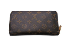 Load image into Gallery viewer, LOUIS VUITTON ルイヴィトン モノグラム ジッピーウォレット M60017 長財布 財布 ブラウン系 ゴールド金具 美品 中古 4c071035