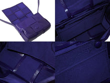 Load image into Gallery viewer, BOTTEGA VENETA ボッテガヴェネタ キャンディカセット マキシイントレチャート ショルダーバッグ パープル 美品 中古 4c071042