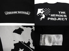 Load image into Gallery viewer, Chrome hearts クロムハーツ THE HEROS PROJECT T SHIRT ヒーロープロジェクト T シャツ サイズ S ブラック 美品 中古 4c071047