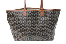 Load image into Gallery viewer, 極美品 GOYARD ゴヤール サンルイPM トートバッグ ブラウン スヌーピーコラボ PVC×レザー SNOOPY 中古 4c071058