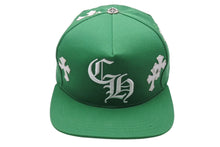 Load image into Gallery viewer, 極美品 CHROME HEARTS クロムハーツ キャップ ベースボールキャップ クロスパッチ CHロゴ刺繍 クロスボール シルバー 925 グリーン 中古 4c071067