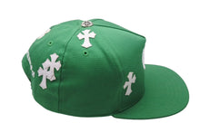 Load image into Gallery viewer, 極美品 CHROME HEARTS クロムハーツ キャップ ベースボールキャップ クロスパッチ CHロゴ刺繍 クロスボール シルバー 925 グリーン 中古 4c071067