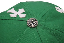 Load image into Gallery viewer, 極美品 CHROME HEARTS クロムハーツ キャップ ベースボールキャップ クロスパッチ CHロゴ刺繍 クロスボール シルバー 925 グリーン 中古 4c071067