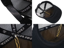 Load image into Gallery viewer, CHROME HEARTS クロムハーツ ドーバーストリートマーケット トラッカーキャップ CHロゴ刺繍 クロスボール シルバー 925 ブラック 美品 中古 4c071072