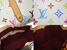 Load image into Gallery viewer, 極美品 LOUIS VUITTON ルイヴィトン オーレリアMM トートバッグ M40094 村上隆 モノグラムマルチカラー ホワイト 中古 4c071076