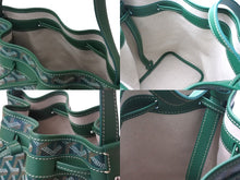 Load image into Gallery viewer, 新品同様 GOYARD ゴヤール プティフロ バケット バッグ グリーン ショルダーバッグ PVC レザー PEFLOTPMLTY09CL09P 中古 4c071084