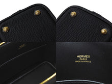 Load image into Gallery viewer, 新品未使用 HERMES エルメス ミニボリード1923 2WAY ハンドバッグ ショルダーバッグ W刻印 シェーブル ブラック ゴールド 中古 4c071152