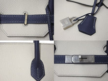 Load image into Gallery viewer, 極美品 SPO HERMES エルメス バーキン40 クレ ブルーニュイ トゴ 40cm C刻印 マットシルバー金具 ハンドバッグ 中古 4c071166