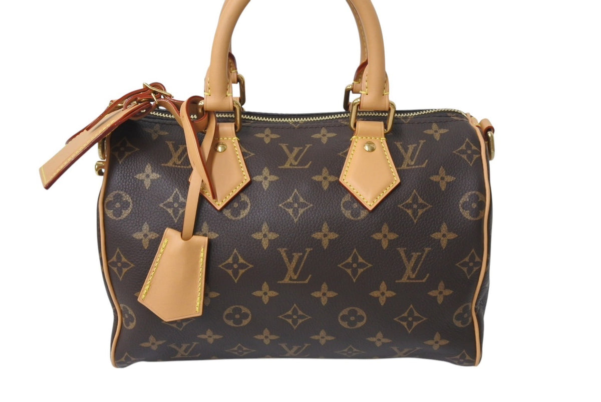 Louis Vuitton ハンドバッグ ブラウン/タン 新品未使用 LOUIS VUITTON ルイヴィトン スピーディ P9 バンド