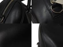Load image into Gallery viewer, GIVENCHY ジバンシー ルクレツィア レザーボウリングバッグ ハンドバッグ スターモチーフ ブラック レザー 美品 中古 4c071206